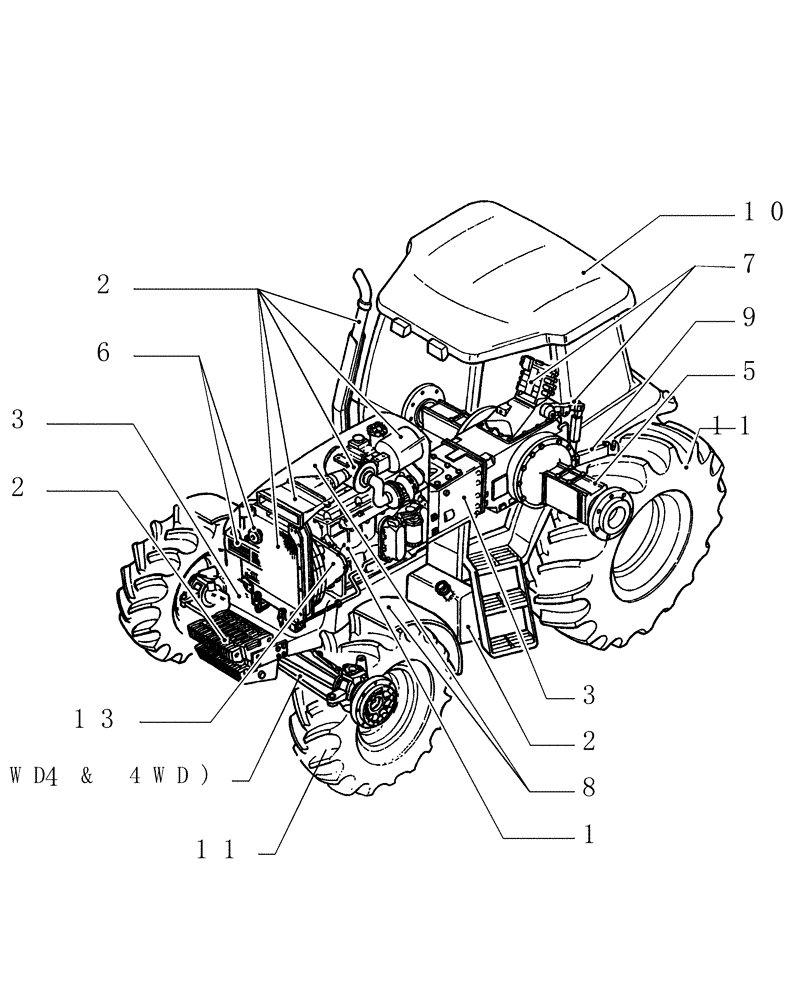 Схема запчастей Case IH JX80 - (MAIN) - MAIN SECTIONS (00) - GENERAL