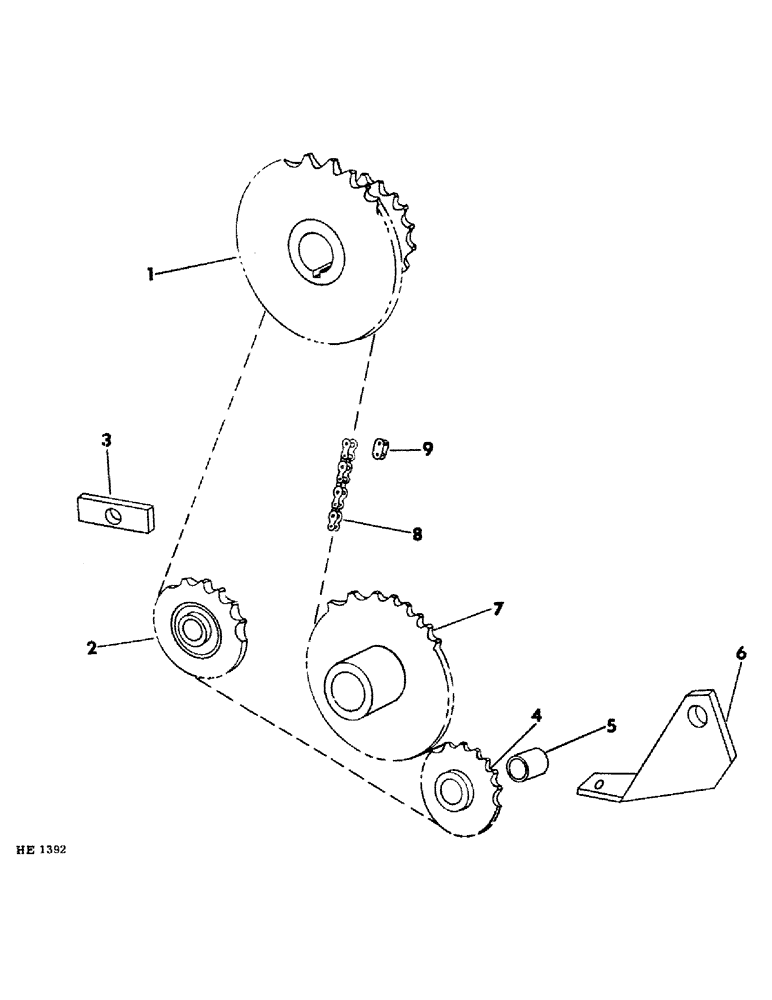 Схема запчастей Case IH 1290 - (23) - PLATFORM REAR AUGER DRIVE 