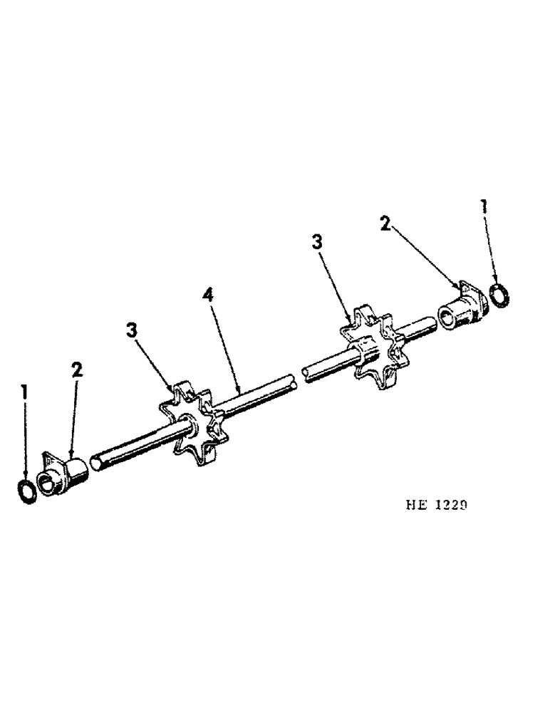 Схема запчастей Case IH 130 - (H-27) - REAR APRON SHAFT 