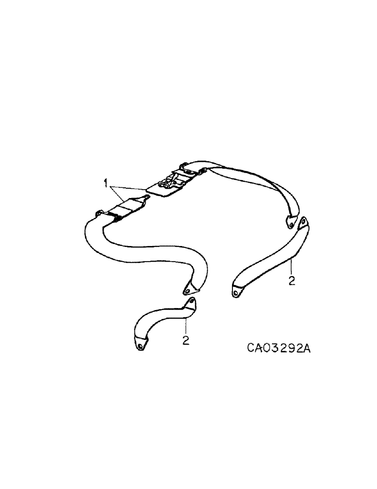 Схема запчастей Case IH 986 - (13-11[A]) - SUPERSTRUCTURE, SEAT BELT ATTACHMENT (05) - SUPERSTRUCTURE