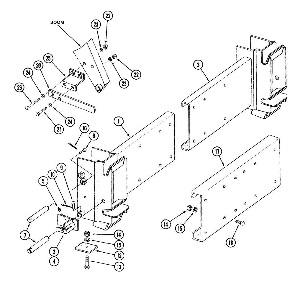 Схема запчастей Case IH 2255 - (9-12) - 853495C1 QUICK ATTACH ADAPTER (09) - CHASSIS/ATTACHMENTS