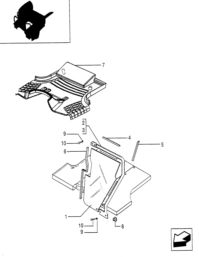 Схема запчастей Case IH JX90 - (1.87.0[04]) - PLATFORM (08) - SHEET METAL