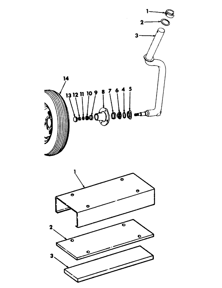 Схема запчастей Case IH 225 - (A-3) - CHASSIS, RADIATOR AND SHEET METAL, CASTER WHEEL HUB AND AXLE Chassis, Radiator & Sheet Metal