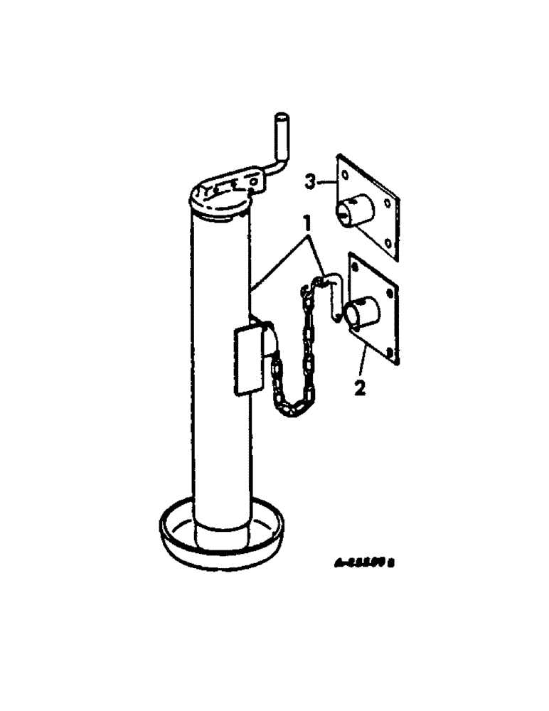 Схема запчастей Case IH 58-SERIES - (P-45[A]) - JACK ATTACHMENT, FOR 4 AND 6-ROW PLANTERS 