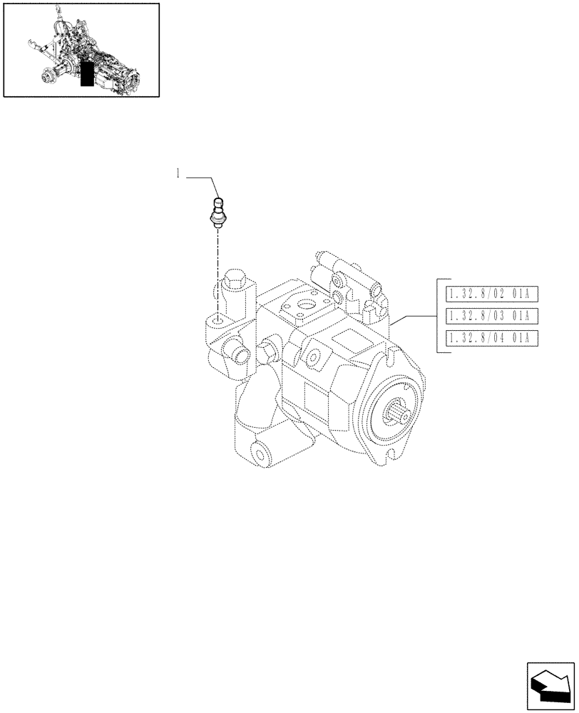 Схема запчастей Case IH MAXXUM 120 - (1.75.0[16]) - HYDRAULIC PUMP SWITCH - D6562 (06) - ELECTRICAL SYSTEMS