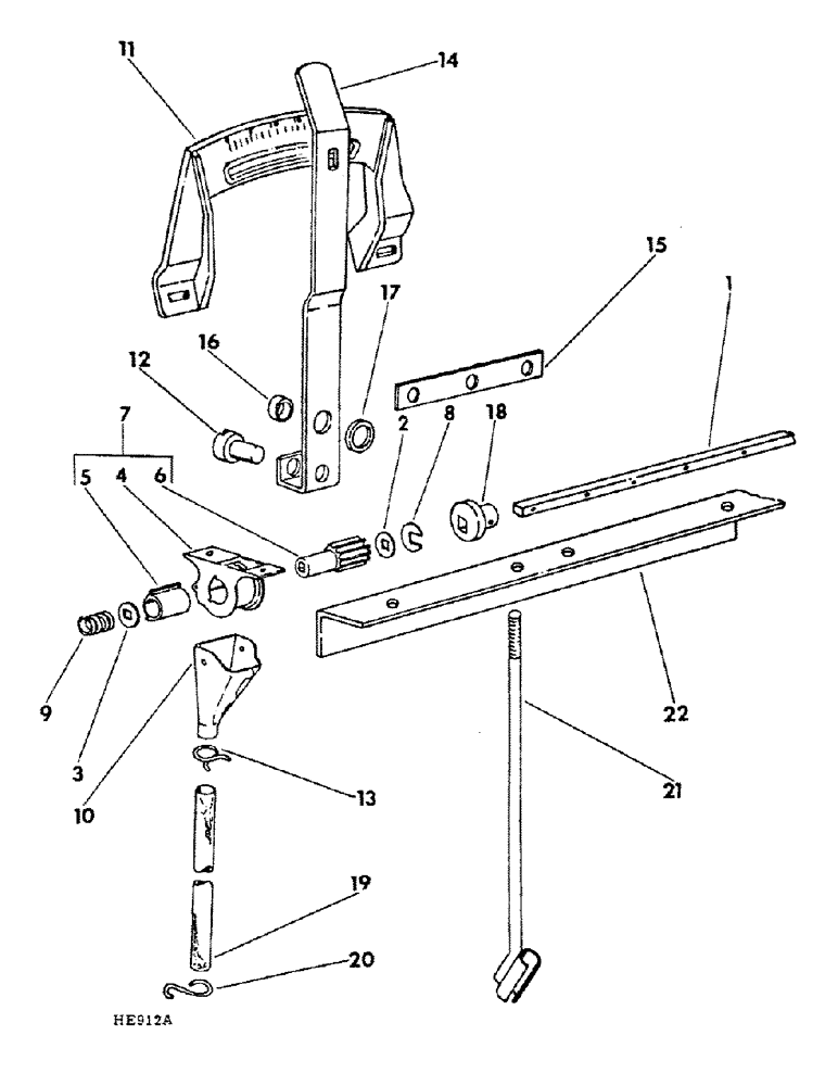 Схема запчастей Case IH 620 - (A-24) - GRASS SEED FEED MECHANISM 