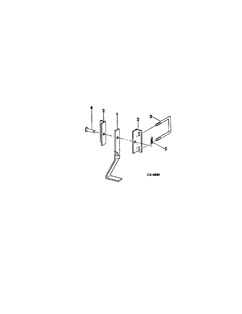 Схема запчастей Case IH 92 - (D-05[B]) - STAND SUPPORT FOR 4, 5, 6 AND 7 ROW 