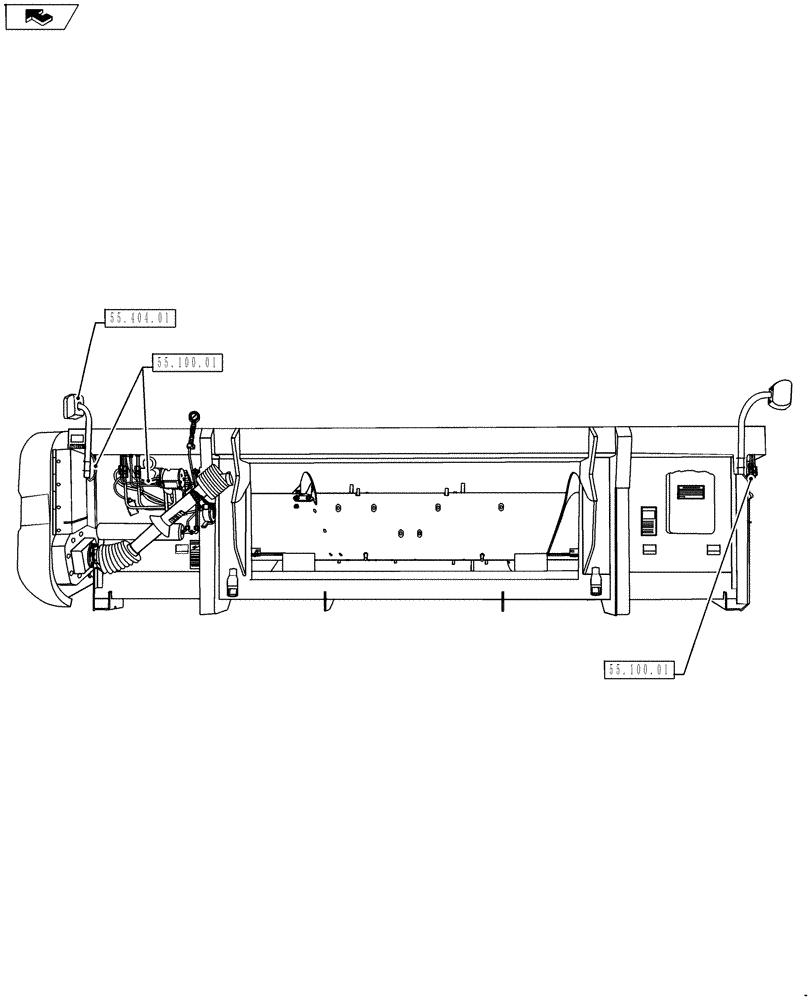 Схема запчастей Case IH 3016 - (00.000.55) - ELECTRICAL SYSTEMS (00) - GENERAL & PICTORIAL INDEX