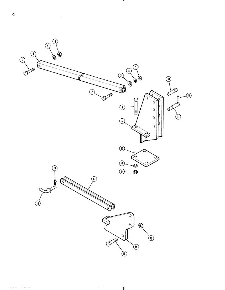 Схема запчастей Case IH 1800 - (04) - MAST AND BRACE 