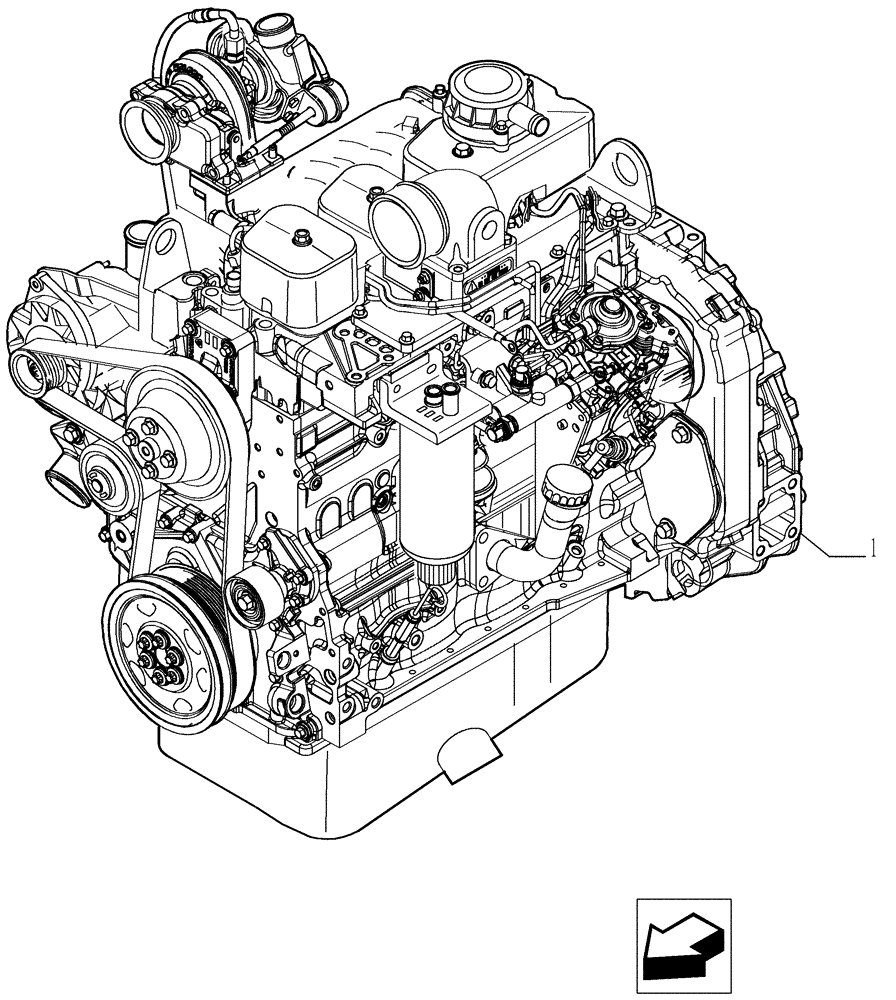 Схема запчастей Case IH P110 - (0.02.1[01]) - ENGINE (02) - ENGINE