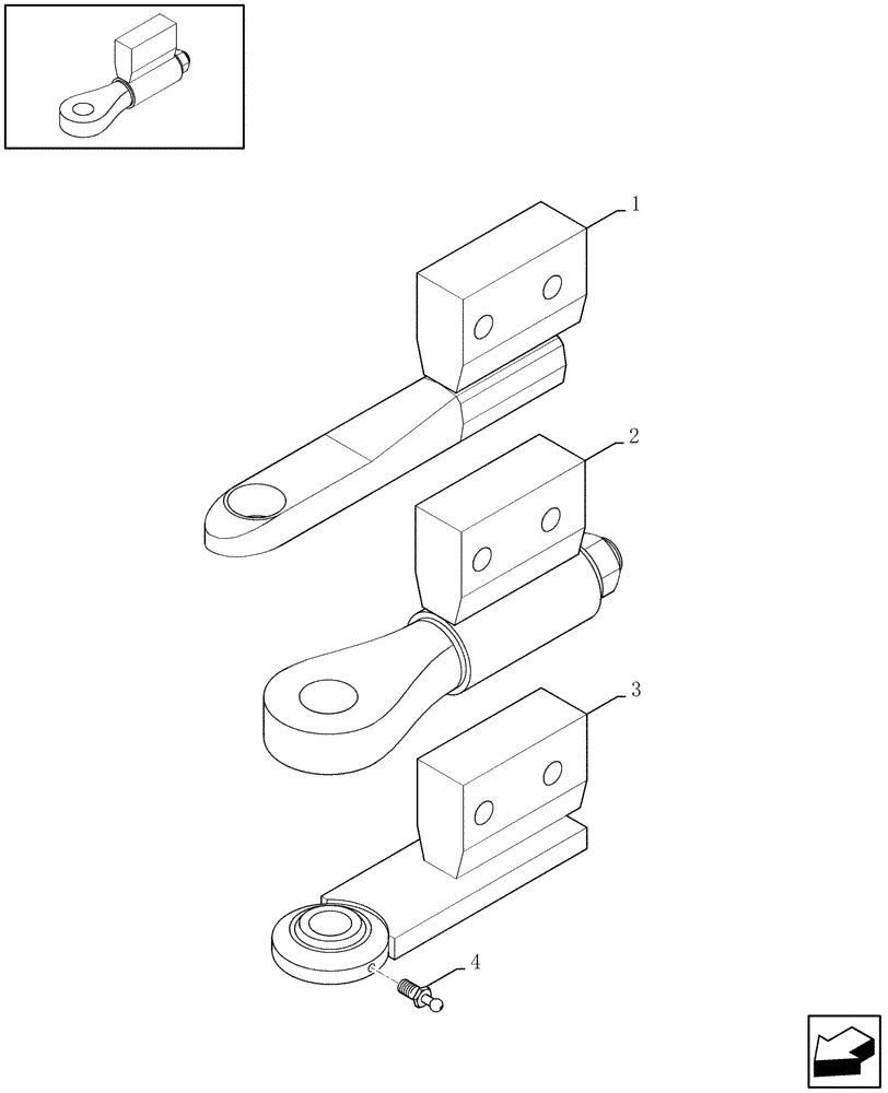 Схема запчастей Case IH RBX341 - (12.02[01]) - TOW HOOK (12) - MAIN FRAME