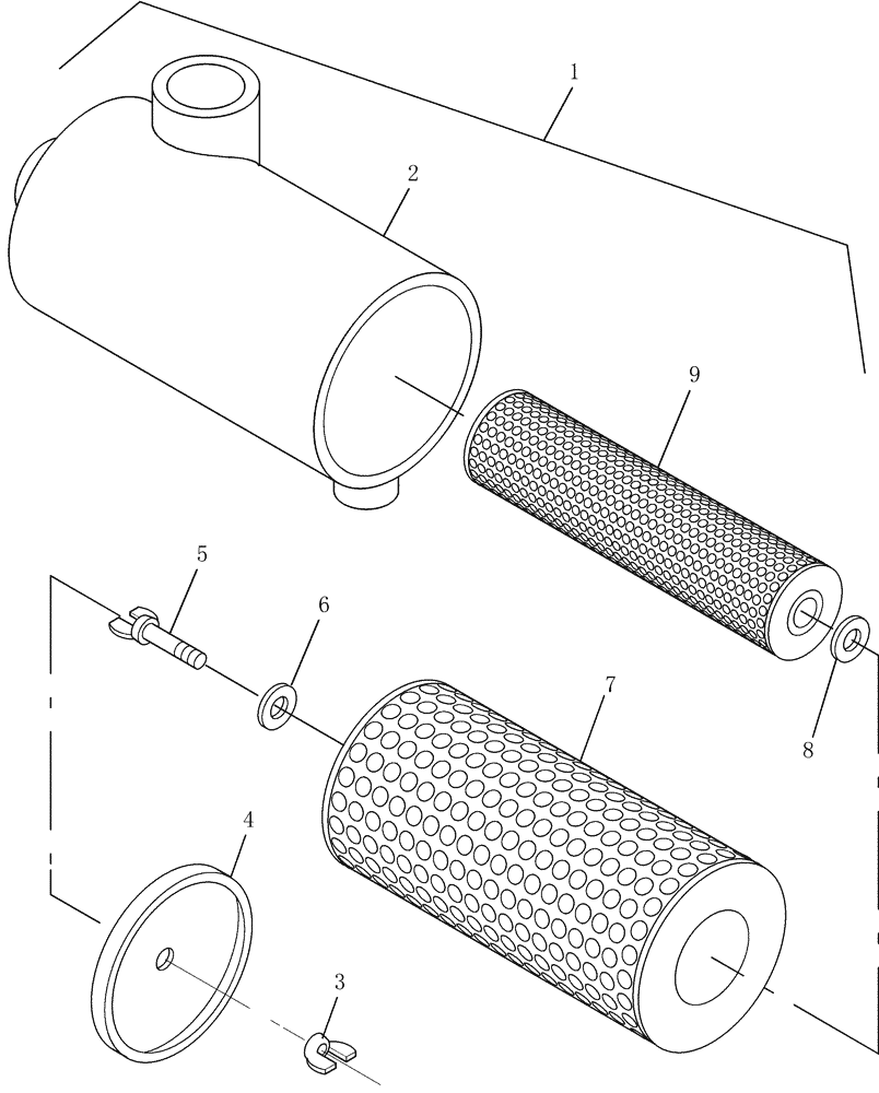 Схема запчастей Case IH WDX1701 - (061) - AIR CLEANER & FILTERS (10) - ENGINE