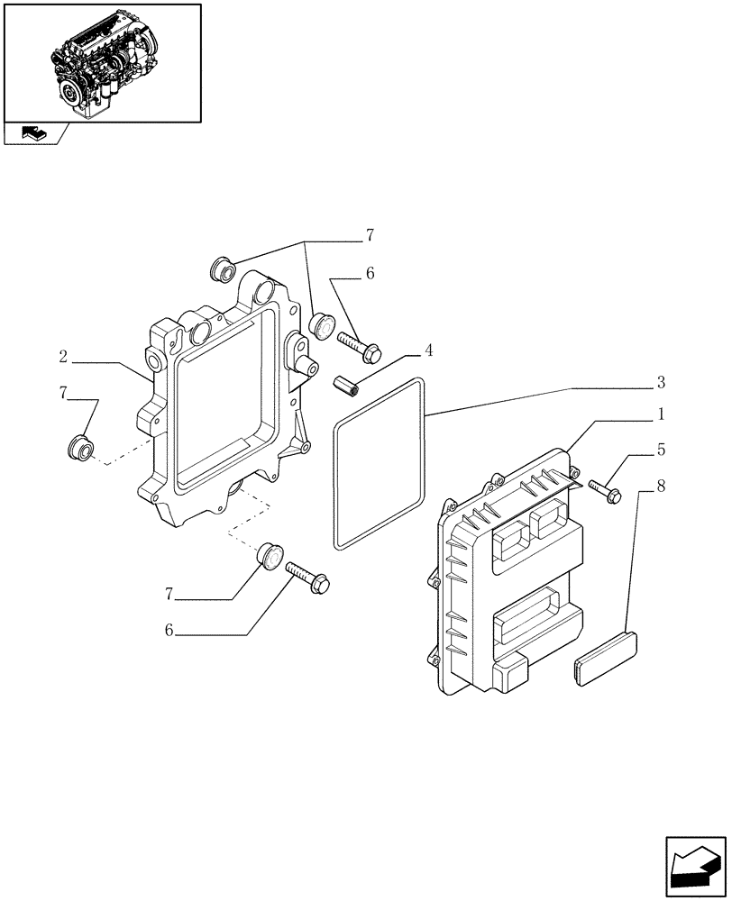 Схема запчастей Case IH F3CE0684E E004 - (0.17.0) - ELECTRONIC INJECTION (504188405) 