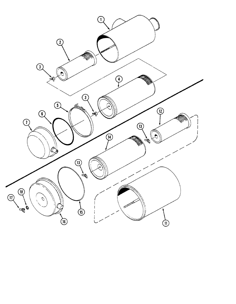 Схема запчастей Case IH 9260 - (2-016) - AIR CLEANER, 9250 AND 9260 TRACTORS (02) - ENGINE