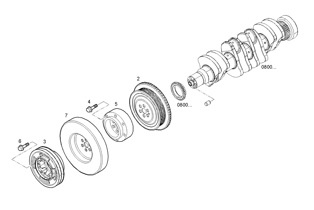 Схема запчастей Case IH F3AE0684P E904 - (0840.039) - VIBRATION DAMPER 