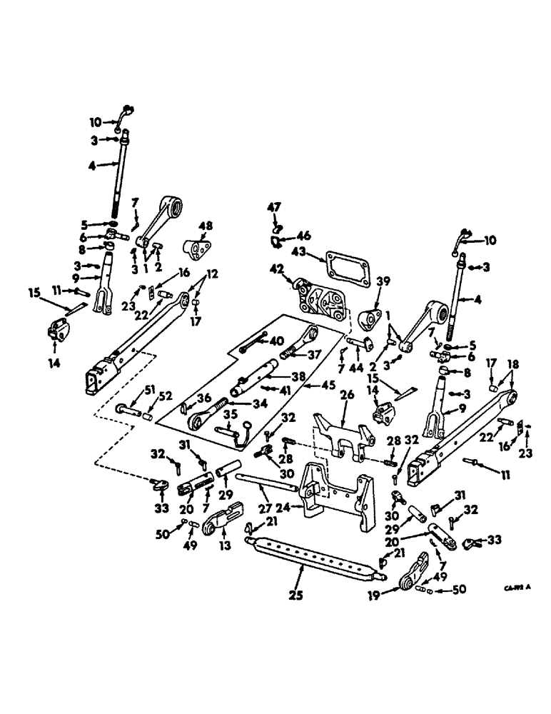 Схема запчастей Case IH 2656 - (K-06) - DRAWBARS AND HITCHES, THREE POINT HITCH, FARMALL TRACTORS AND INTERNATIONAL ROW CROP TRACTORS Drawbars & Hitches