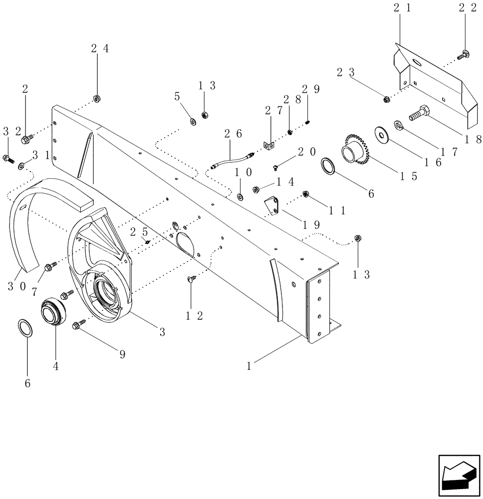 Схема запчастей Case IH 2588 - (66.330.16[02]) - ROTOR INSTALLATION PARTS - ASN HAJ303001 (66) - THRESHING