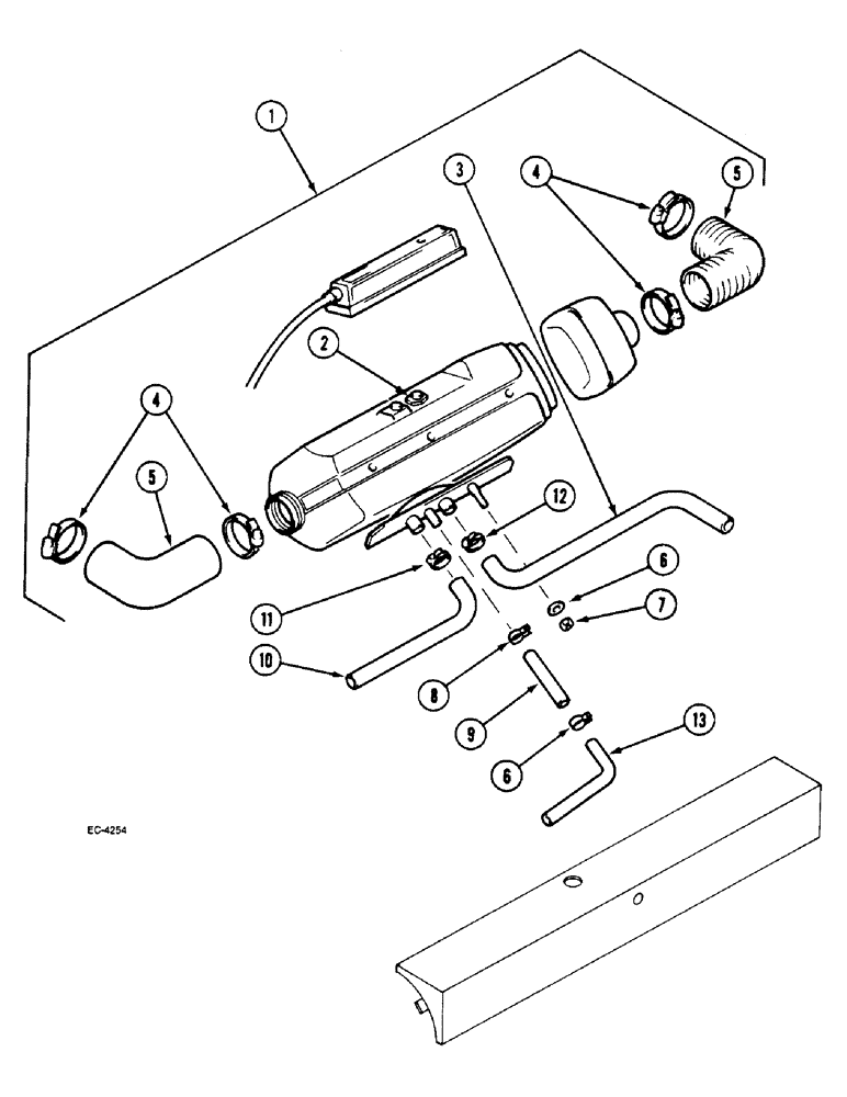 Схема запчастей Case IH 2130 - (9-070) - HEATER 93 (09) - CHASSIS/ATTACHMENTS