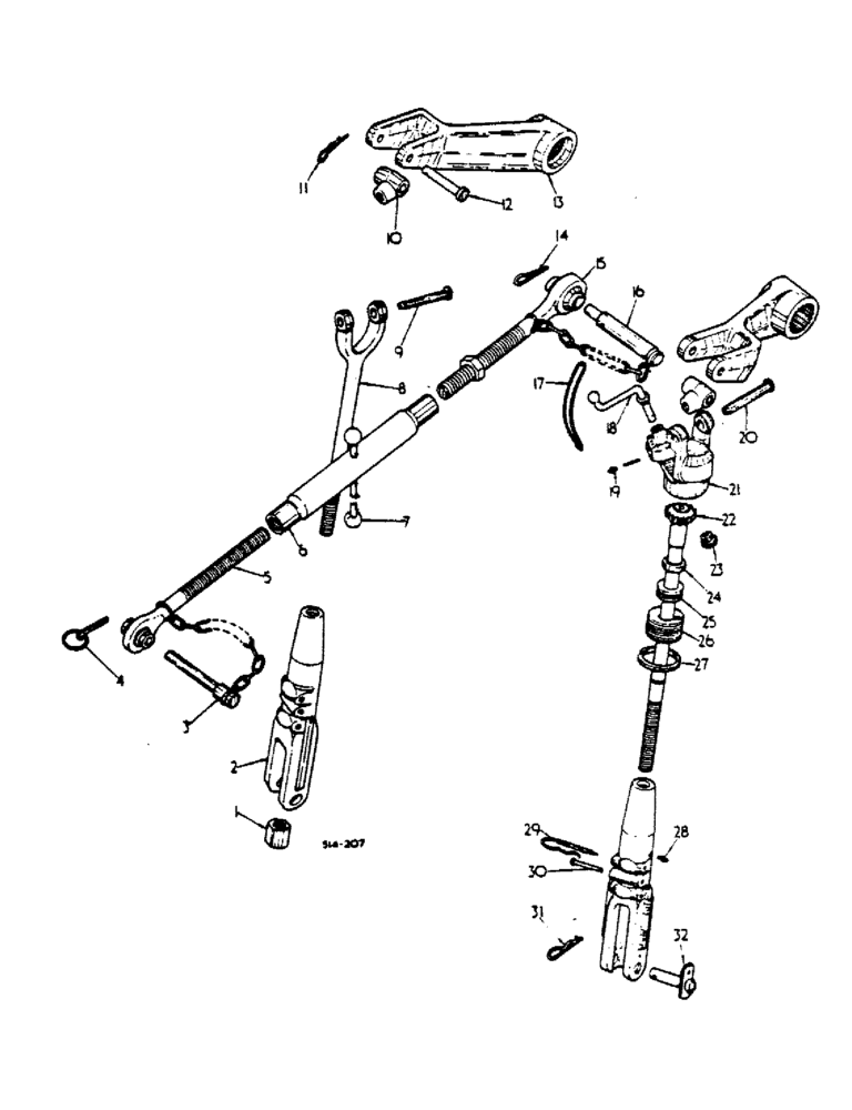 Схема запчастей Case IH 474 - (09-02) - THREE POINT HITCH (12) - FRAME