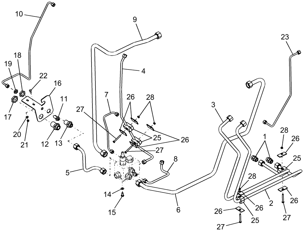 Схема запчастей Case IH AFX8010 - (A.12.A.17[1]) - HYDRAULICS - PTO REGULATOR VALVE A - Distribution Systems