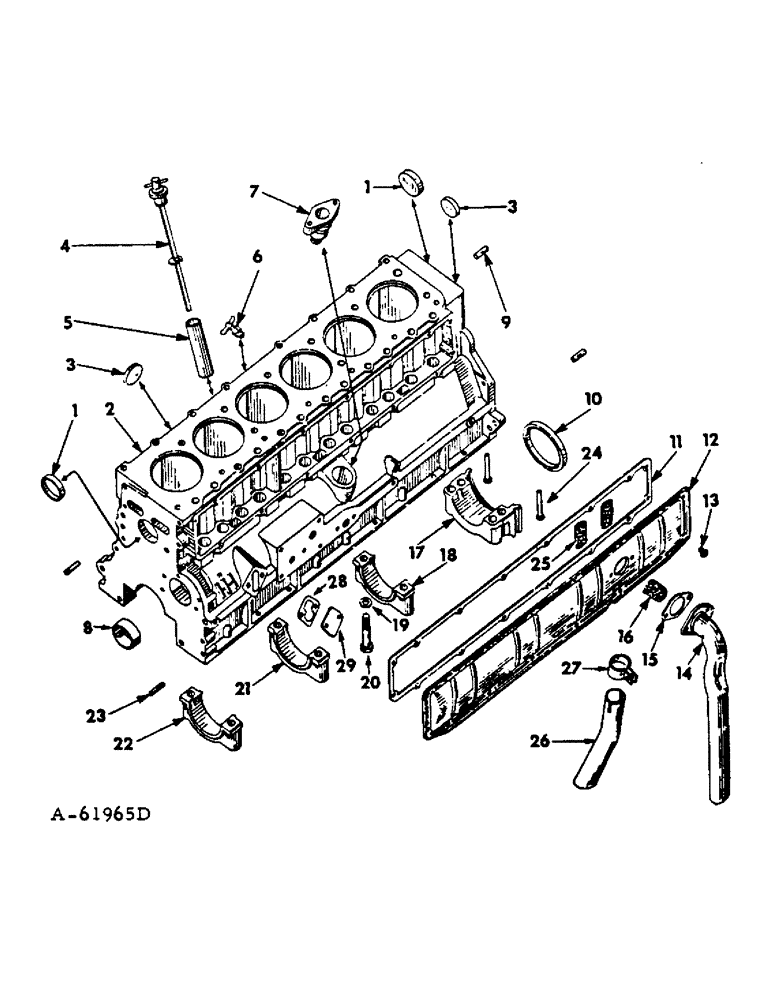 Схема запчастей Case IH C-282 - (C-10) - CRANKCASE AND RELATED PARTS 