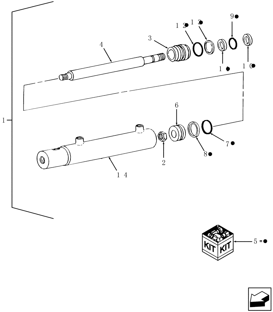 Схема запчастей Case IH 7230 - (41.216.01) - STEERING CYLINDER (41) - STEERING