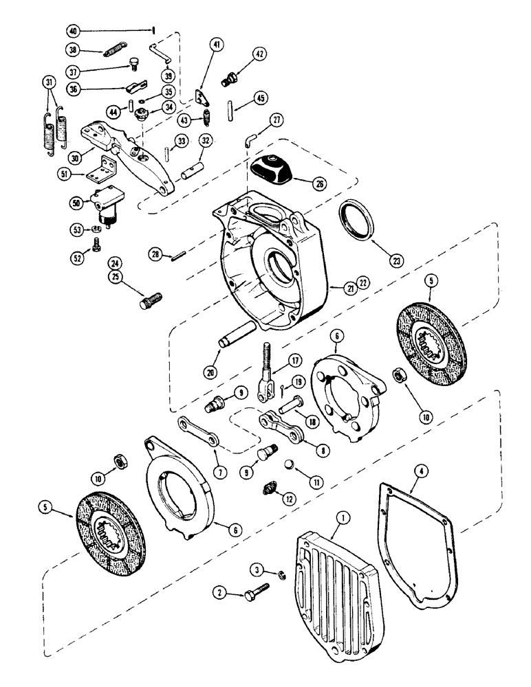 Схема запчастей Case IH 1175 - (120) - DISC BRAKE ASSEMBLY, FIRST USED TRACTOR SERIAL NUMBER 8715247 (07) - BRAKES