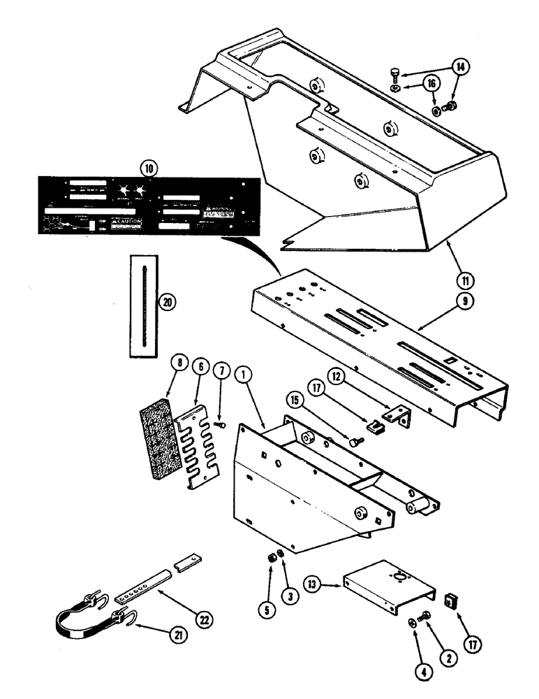 Схема запчастей Case IH 4890 - (9-366) - OPERATORS CONSOLE, PRIOR TO P.I.N. 8860450 (09) - CHASSIS/ATTACHMENTS