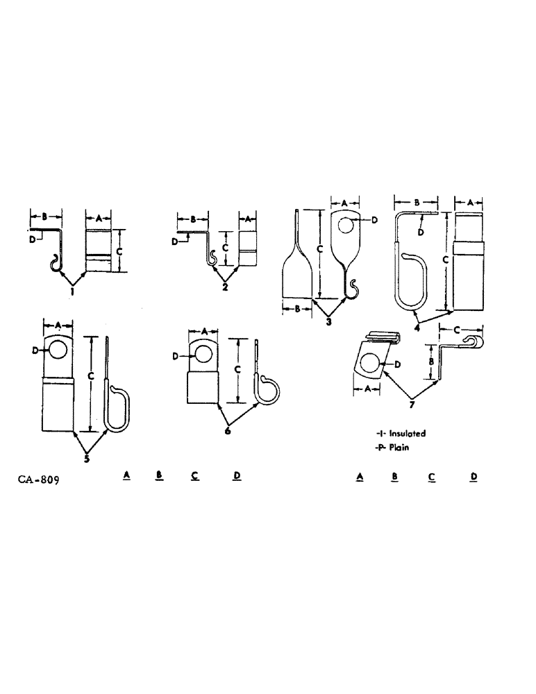 Схема запчастей Case IH 686 - (08-22) - ELECTRICAL, CLIPS (06) - ELECTRICAL