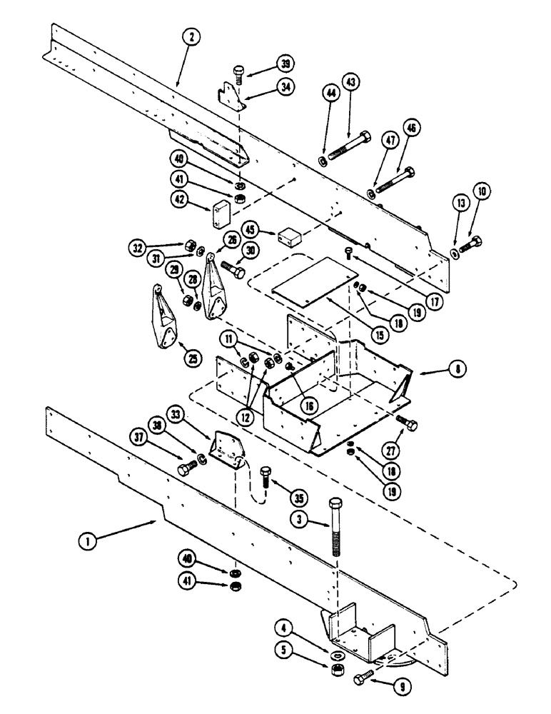 Схема запчастей Case IH 4690 - (9-346) - CHASSIS (09) - CHASSIS/ATTACHMENTS