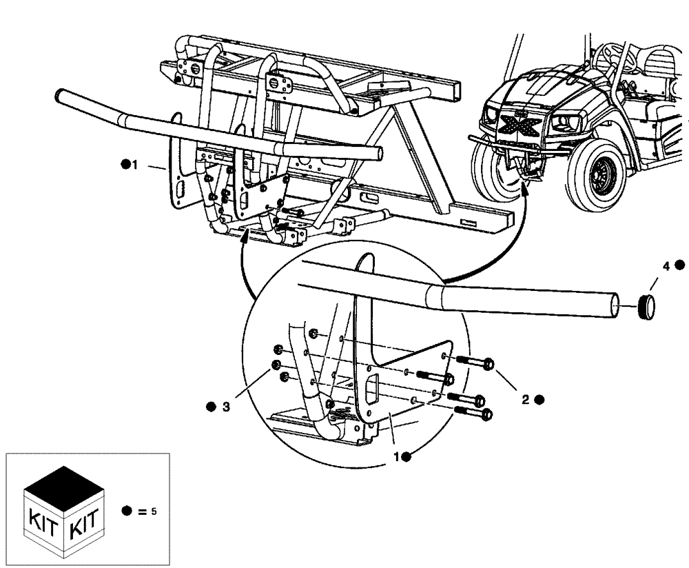 Схема запчастей Case IH SCOUT - (88.114.04) - DIA KIT, TUBE BRUSH GUARD (88) - ACCESSORIES