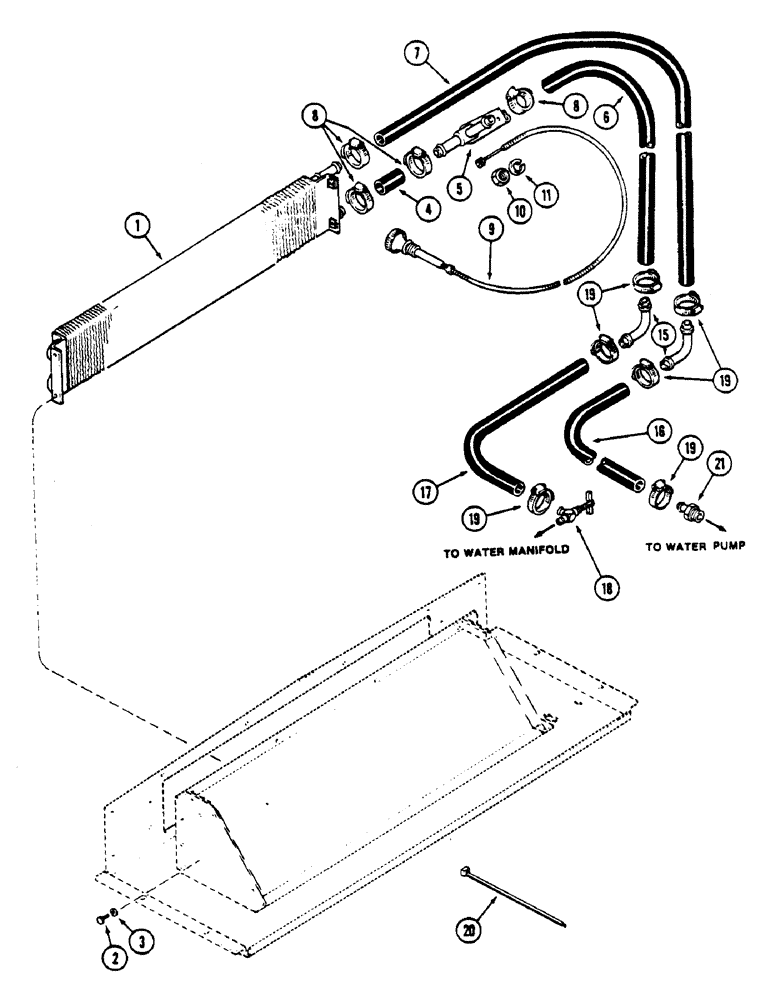 Схема запчастей Case IH 4690 - (9-418) - CAB, HEATER GROUP (09) - CHASSIS/ATTACHMENTS