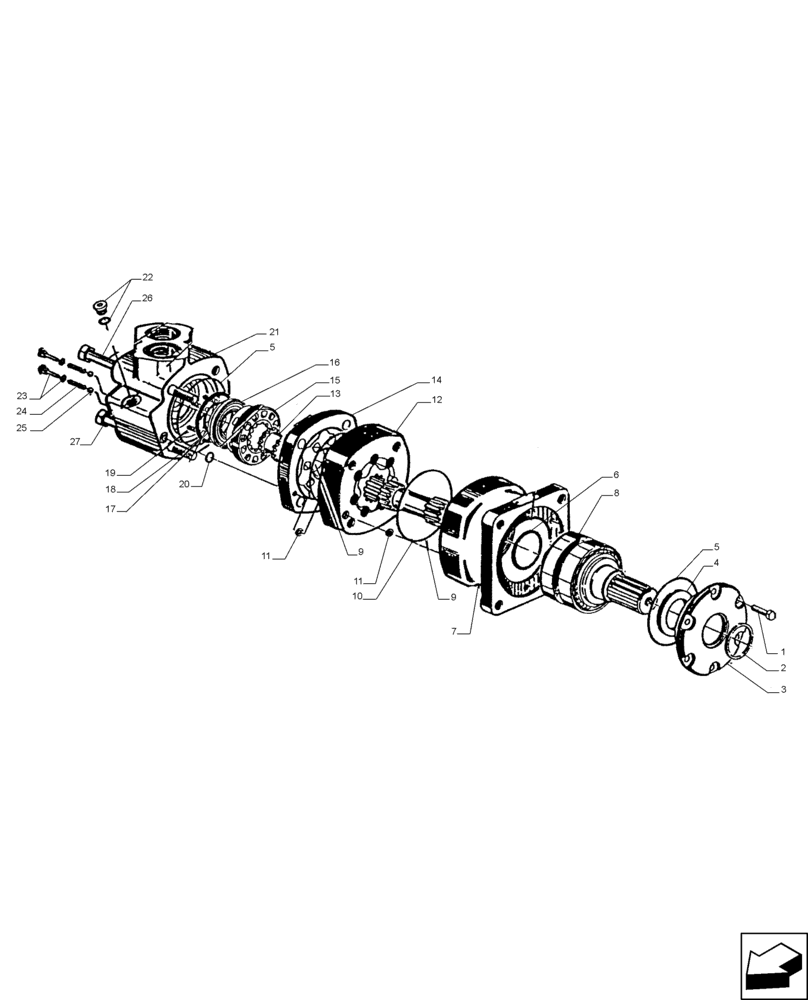 Схема запчастей Case IH A8800 - (35.000.AB[07]) - HYDRAULIC MOTOR (6000 CHAR-LYNN: 59.9 CU.IN.) (35) - HYDRAULIC SYSTEMS