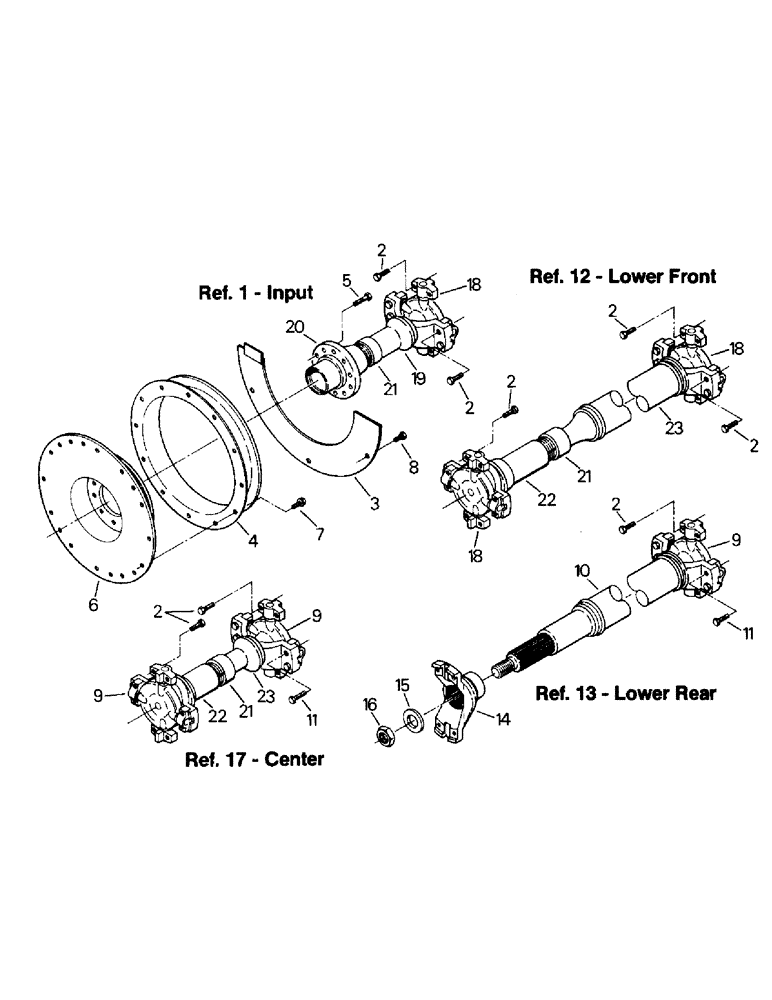 Схема запчастей Case IH KP-525 - (04-17) - DRIVESHAFTS (04) - Drive Train