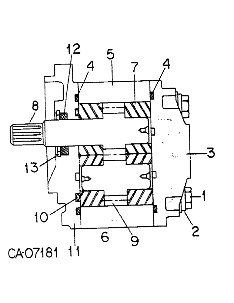 Схема запчастей Case IH 284 - (10-19) - HYDRAULICS, HYD. PUMP, 4WD ENGINE TRACTORS W/ S/N 002972 & BELOW, 2WD TRACTORS W/ S/N 002974 & BELOW (07) - HYDRAULICS