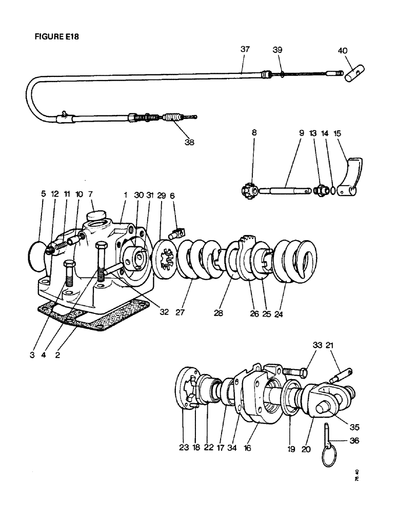 Схема запчастей Case IH 1410 - (E18-1) - SELECTAMATIC HYDRAULIC SYSTEM, SELECTIVE SENSING UNIT (07) - HYDRAULIC SYSTEM