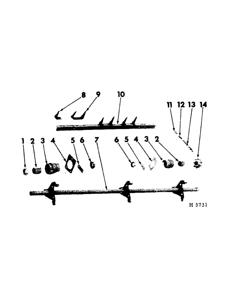 Схема запчастей Case IH 101 - (B-13) - UPPER BEATER 