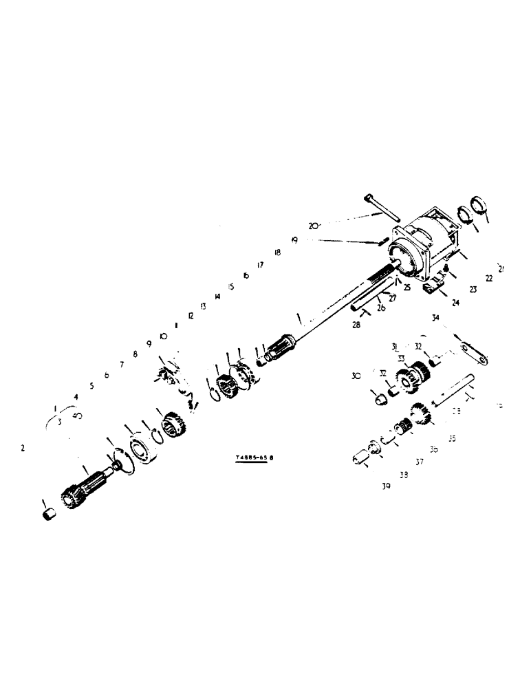 Схема запчастей Case IH 364 - (6-48) - ATTACHMENTS, FULL FORWARD AND REVERSE ATTACHMENT, KEY TO UNITS Attachments