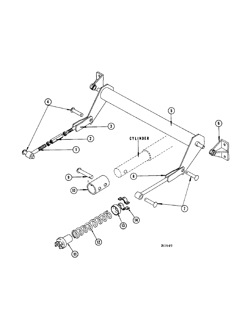 Схема запчастей Case IH 960 - (060[1]) - HEADER SUPPORT TORQUE TUBE, HEADER LIFT EXTENSION ATTACHMENT GRAIN COMBINE,HEADER LIFT SPRING ASSIST (58) - ATTACHMENTS/HEADERS