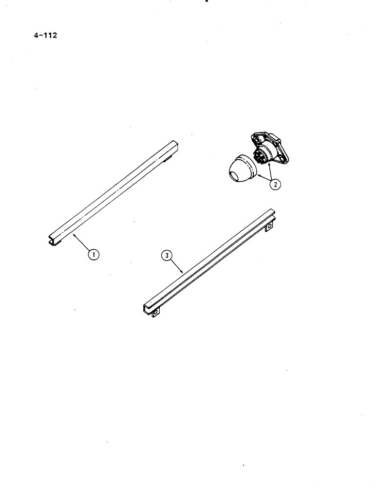 Схема запчастей Case IH 485 - (4-112) - FENDER CONDUIT AND 7 PIN SOCKET (04) - ELECTRICAL SYSTEMS