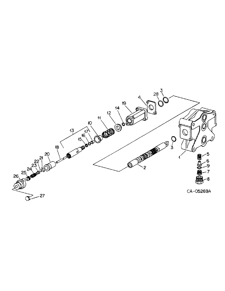 Схема запчастей Case IH 1486 - (10-58) - HYDRAULIC, OPEN CENTER CONTROL VALVE (07) - HYDRAULICS