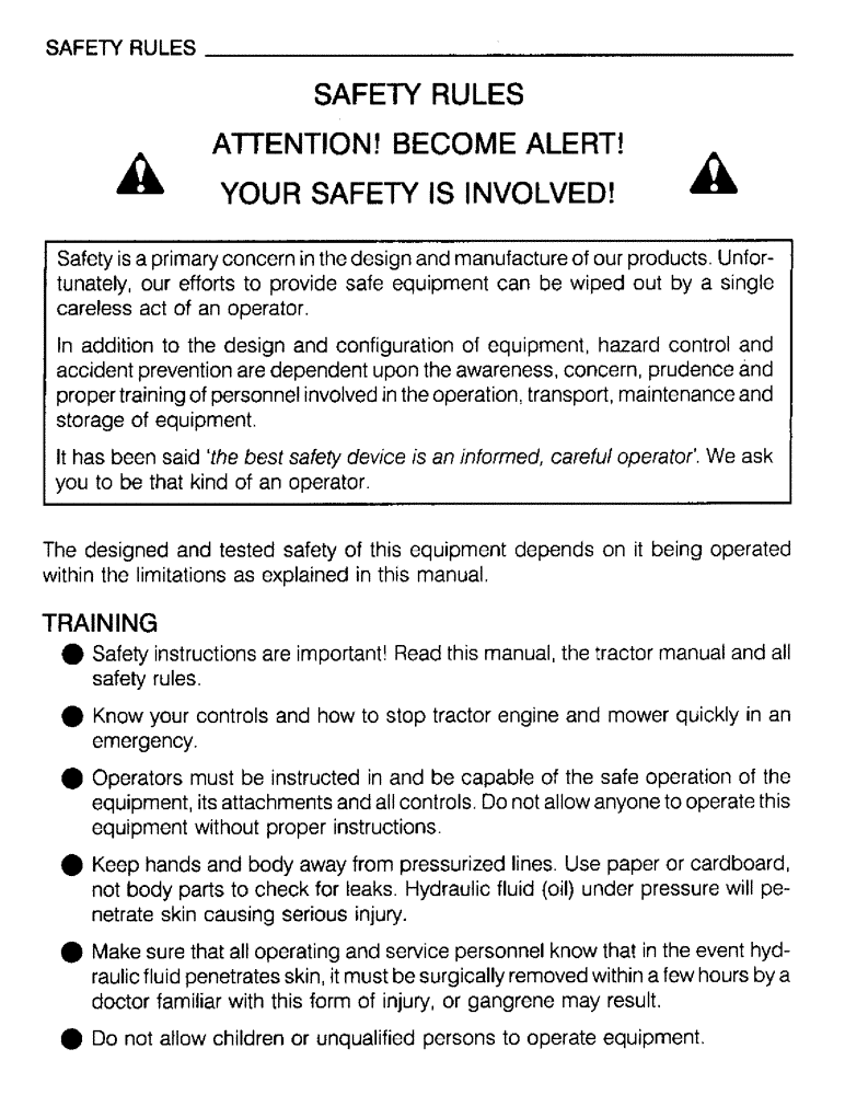 Схема запчастей Case IH M172 - (04) - SAFETY RULES, TRAINING (05) - SERVICE & MAINTENANCE