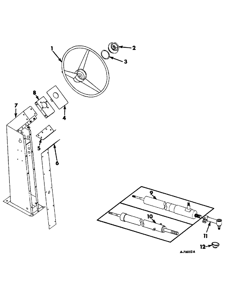 Схема запчастей Case IH 403 - (107) - STEERING, SERIAL NO. 7224 AND ABOVE (41) - STEERING