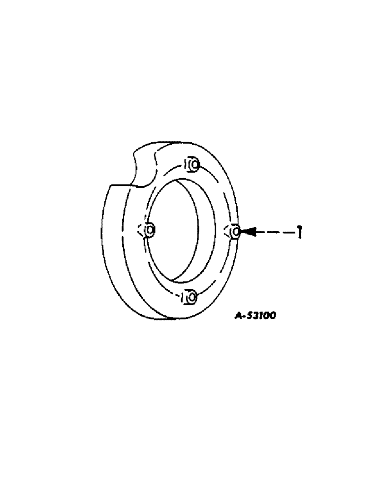 Схема запчастей Case IH 504 - (206[A]) - WHEELS, FRONT WHEEL WEIGHTS (11) - WHEELS