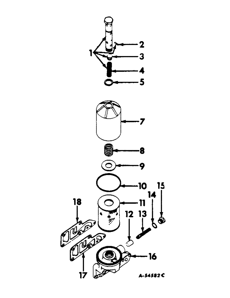 Схема запчастей Case IH 460 - (062) - LUBRICATION SYSTEM, OIL FILTER Lubrication System