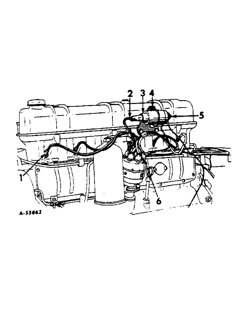 Схема запчастей Case IH 414 - (255) - ELEC. SYS., SPARK PLUGS, CABLES, IGNITION COIL & BRACKETS, 414, UP TO CH812E, 420, UP TO CH1371E (55) - ELECTRICAL SYSTEMS