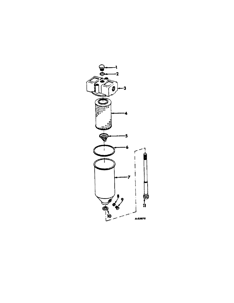 Схема запчастей Case IH 616 - (F-24) - HYDRAULICS SYSTEM, CHARGE PUMP FILTER FOR HYDROSTATIC DRIVE, (07) - HYDRAULIC SYSTEM