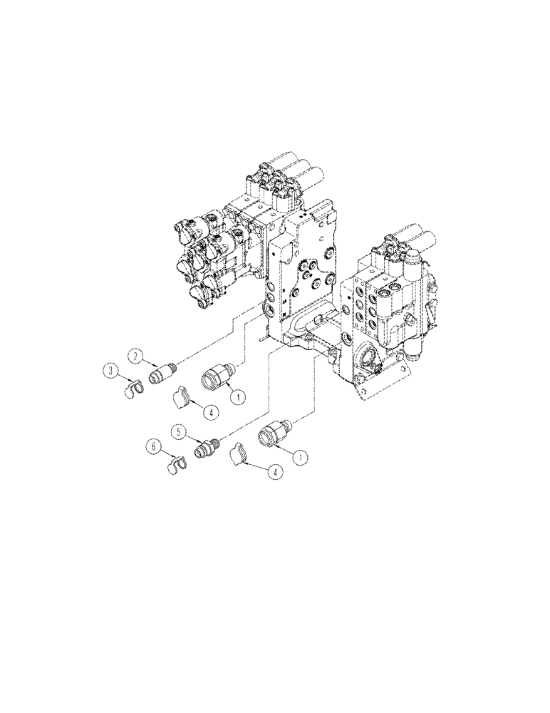 Схема запчастей Case IH STX275 - (08-41) - COUPLERS POWER BEYOND (08) - HYDRAULICS