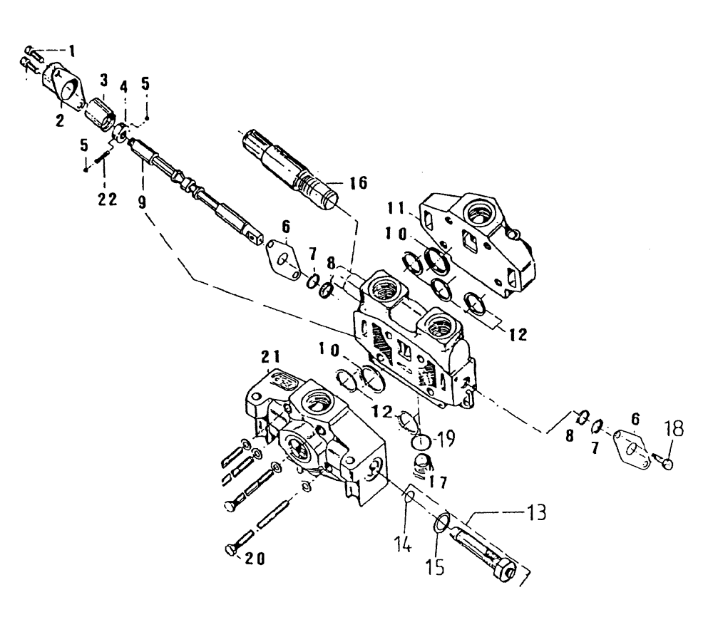 Схема запчастей Case IH 7700 - (B05[05]) - HYDRAULIC VALVE A35 [MANUAL] Hydraulic Components & Circuits