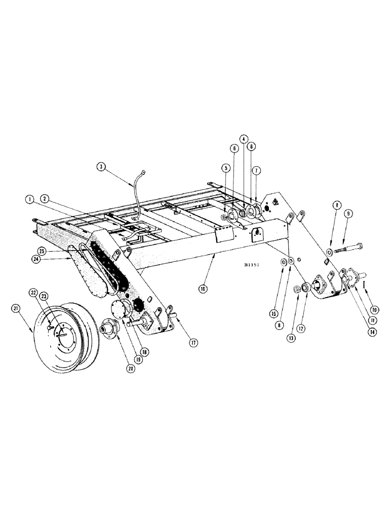 Схема запчастей Case IH 840 - (24) - MAIN FRAME 